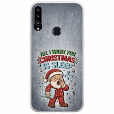 All I Want For Christmas Is - Sleep Samsung Galaxy A20s Flexible TPU (Διάφανη Σιλικόνη)
