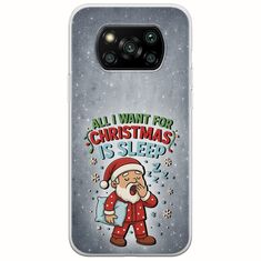 All I Want For Christmas Is - Sleep Xiaomi Poco X3 NFC / X3 Pro Flexible TPU (Διάφανη Σιλικόνη)