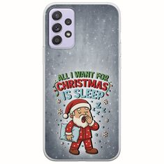 All I Want For Christmas Is - Sleep Samsung Galaxy A52 (4G/5G) A52s Flexible TPU (Διάφανη Σιλικόνη)