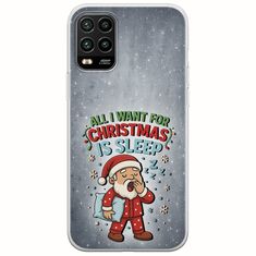 All I Want For Christmas Is - Sleep Xiaomi Mi 10 Lite Flexible TPU (Διάφανη Σιλικόνη)
