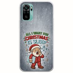 All I Want For Christmas Is - Sleep Xiaomi Redmi Note 10 / 10s Flexible TPU (Διάφανη Σιλικόνη)