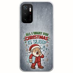 All I Want For Christmas Is - Sleep Xiaomi Poco M3 Pro 5G Flexible TPU (Διάφανη Σιλικόνη)