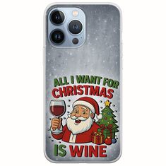 All I Want For Christmas Is - Wine iPhone 13 Pro Flexible TPU (Διάφανη Σιλικόνη)