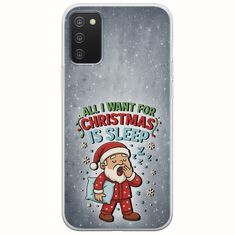 All I Want For Christmas Is - Sleep Samsung Galaxy A03s Flexible TPU (Διάφανη Σιλικόνη)