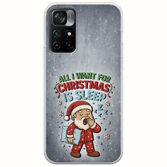 All I Want For Christmas Is - Sleep Xiaomi Poco M4 Pro 5G Flexible TPU (Διάφανη Σιλικόνη)