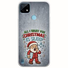 All I Want For Christmas Is - Sleep Realme C21Y / Realme C25Y Flexible TPU (Διάφανη Σιλικόνη)