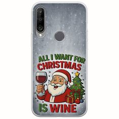 All I Want For Christmas Is - Wine Huawei Y6p Flexible TPU (Διάφανη Σιλικόνη)