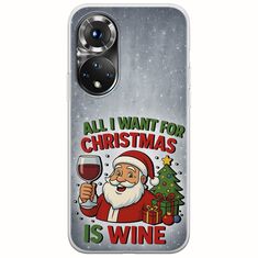 All I Want For Christmas Is - Wine Huawei Nova 9 Flexible TPU (Διάφανη Σιλικόνη)
