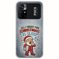 All I Want For Christmas Is - Sleep Xiaomi Poco M4 Pro 4G Flexible TPU (Διάφανη Σιλικόνη)