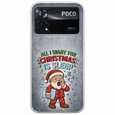 All I Want For Christmas Is - Sleep Xiaomi Poco X4 Pro 5G Flexible TPU (Διάφανη Σιλικόνη)