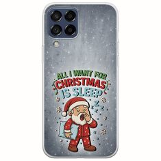 All I Want For Christmas Is - Sleep Samsung Galaxy M53 5G Flexible TPU (Διάφανη Σιλικόνη)