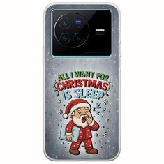 All I Want For Christmas Is - Sleep Vivo X80 Flexible TPU (Διάφανη Σιλικόνη)