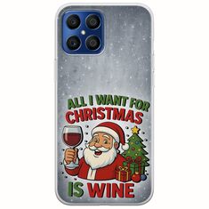 All I Want For Christmas Is - Wine Honor X8 Flexible TPU (Διάφανη Σιλικόνη)