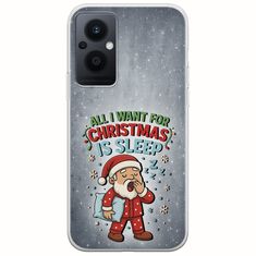 All I Want For Christmas Is - Sleep Oppo Reno 8 Lite Flexible TPU (Διάφανη Σιλικόνη)