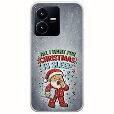 All I Want For Christmas Is - Sleep Vivo Y22s Flexible TPU (Διάφανη Σιλικόνη)