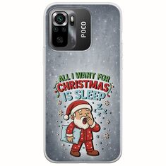 All I Want For Christmas Is - Sleep Xiaomi Poco M5s Flexible TPU (Διάφανη Σιλικόνη)