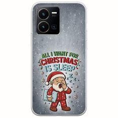 All I Want For Christmas Is - Sleep Vivo Y35 Flexible TPU (Διάφανη Σιλικόνη)