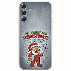 All I Want For Christmas Is - Sleep Samsung Galaxy A54 5G Flexible TPU (Διάφανη Σιλικόνη)