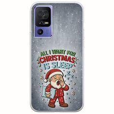 All I Want For Christmas Is - Sleep TCL 40 SE Flexible TPU (Διάφανη Σιλικόνη)