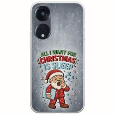 All I Want For Christmas Is - Sleep Oppo Reno 8Τ 5G Flexible TPU (Διάφανη Σιλικόνη)