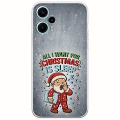 All I Want For Christmas Is - Sleep Xiaomi Poco F5 5G Flexible TPU (Διάφανη Σιλικόνη)