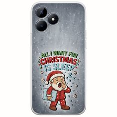 All I Want For Christmas Is - Sleep Realme C53 Flexible TPU (Διάφανη Σιλικόνη)
