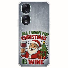 All I Want For Christmas Is - Wine Honor 90 5G Flexible TPU (Διάφανη Σιλικόνη)