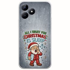 All I Want For Christmas Is - Sleep Realme C51 Flexible TPU (Διάφανη Σιλικόνη)