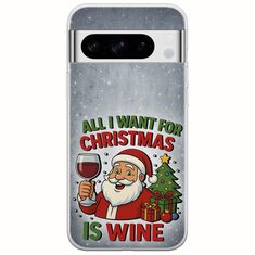 All I Want For Christmas Is - Wine Google Pixel 8 Pro 5G Flexible TPU (Διάφανη Σιλικόνη)