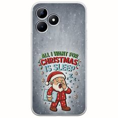 All I Want For Christmas Is - Sleep Realme Note 50 Flexible TPU (Διάφανη Σιλικόνη)