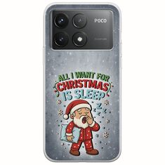 All I Want For Christmas Is - Sleep Xiaomi Poco F6 Pro 5G Flexible TPU (Διάφανη Σιλικόνη)