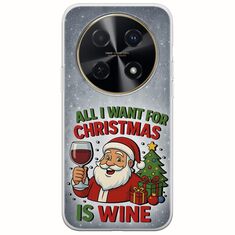 All I Want For Christmas Is - Wine Huawei Nova 12i Flexible TPU (Διάφανη Σιλικόνη)