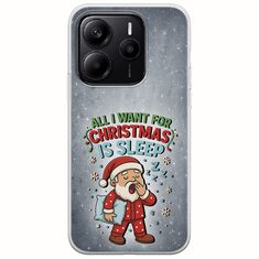 All I Want For Christmas Is - Sleep Xiaomi Redmi Note 14 5G Flexible TPU (Διάφανη Σιλικόνη)