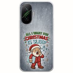 All I Want For Christmas Is - Sleep Xiaomi Poco F7 5G Flexible TPU (Διάφανη Σιλικόνη)
