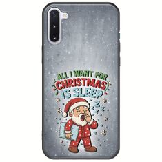 All I Want For Christmas Is - Sleep Samsung Galaxy Note 10 Black TPU (Μαύρη Σιλικόνη)