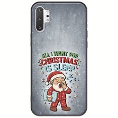 All I Want For Christmas Is - Sleep Samsung Galaxy Note 10 Plus Black TPU (Μαύρη Σιλικόνη)