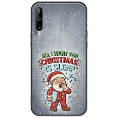 All I Want For Christmas Is - Sleep Samsung Galaxy A30s Black TPU (Μαύρη Σιλικόνη)