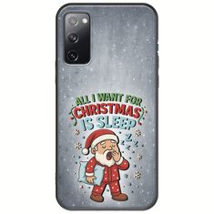 All I Want For Christmas Is - Sleep Samsung Galaxy S20 Black TPU (Μαύρη Σιλικόνη)