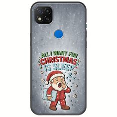 All I Want For Christmas Is - Sleep Xiaomi Redmi 9C Black TPU (Μαύρη Σιλικόνη)