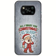 All I Want For Christmas Is - Sleep Xiaomi Poco X3 NFC / X3 Pro Black TPU (Μαύρη Σιλικόνη)