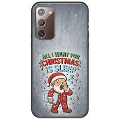 All I Want For Christmas Is - Sleep Samsung Galaxy Note 20 Black TPU (Μαύρη Σιλικόνη)