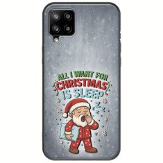 All I Want For Christmas Is - Sleep Samsung Galaxy A22 4G Black TPU (Μαύρη Σιλικόνη)
