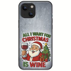 All I Want For Christmas Is - Wine iPhone 13 mini Black TPU (Μαύρη Σιλικόνη)