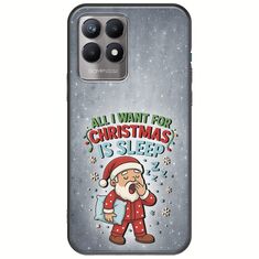All I Want For Christmas Is - Sleep Realme 8i Black TPU (Μαύρη Σιλικόνη)