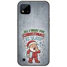 All I Want For Christmas Is - Sleep Realme C11 2021 Black TPU (Μαύρη Σιλικόνη)