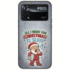 All I Want For Christmas Is - Sleep Xiaomi Poco X4 Pro 5G Black TPU (Μαύρη Σιλικόνη)