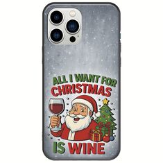 All I Want For Christmas Is - Wine iPhone 14 Pro Black TPU (Μαύρη Σιλικόνη)