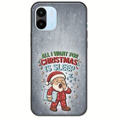 All I Want For Christmas Is - Sleep Xiaomi Redmi A1 Black TPU (Μαύρη Σιλικόνη)