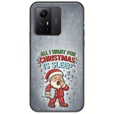All I Want For Christmas Is - Sleep Xiaomi Redmi Note 12S Black TPU (Μαύρη Σιλικόνη)