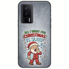 All I Want For Christmas Is - Sleep Xiaomi Poco F5 Pro 5G Black TPU (Μαύρη Σιλικόνη)